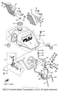 XT600UC (CA ED.) Топливный бак