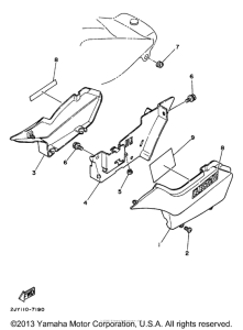 TW200 Боковые обтекатели