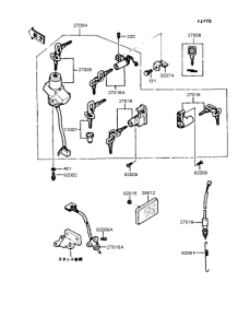 ZX400 Замок зажигания