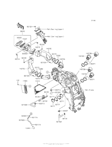 ZX1400 Воздушный фильтр