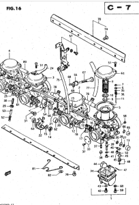 GSX750 Carburetor assy
