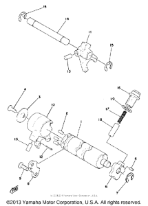 MX80G Shift cam-fork