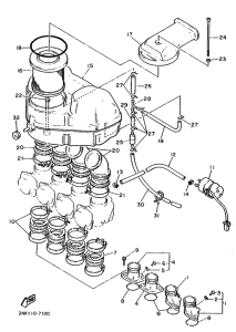 FZR750 Впускная система