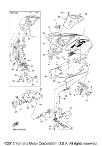 XVS650 Топливный бак