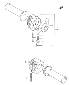 GS500 Рулевой переключатель