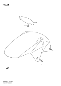 SV650 (ABS) Переднее крыло