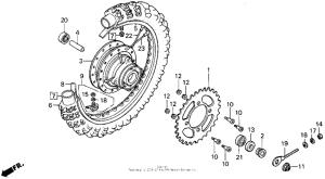 XR100 Переднее колесо