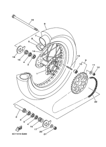 XT250X ﾘﾔ ﾎｲｰﾙ