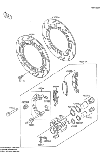 ZX600 Передний суппорт