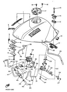 XJ600N Топливный бак
