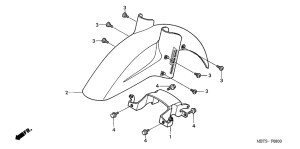 XL1000V Переднее крыло
