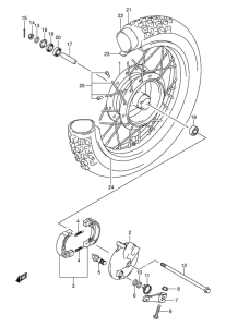 DR-Z125 Transom + tube