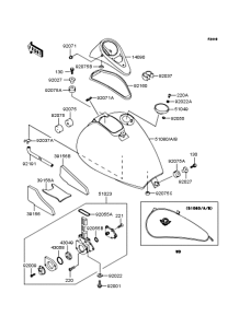 VN400 Топливный бак