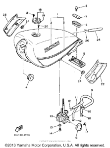 YX600T Топливный бак