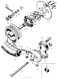 CL90 Переднее колесо