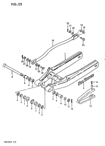 RM250 Маятник задний