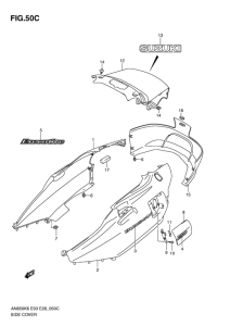 AN650 (ABS) Боковая крышка