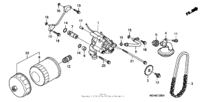 VTX1300S Oil filter + oil pump
