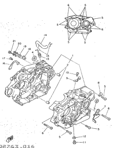 SR250 Картер двигателя