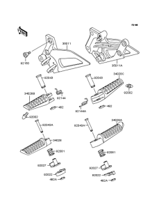 EX250 Подножки