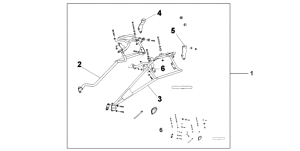 XL700V (ABS) Pannier stay