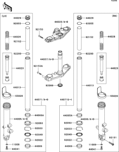 EX650 Front fork(1 / 2)