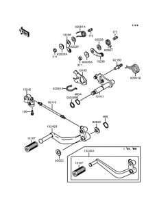 ZX900 Механизм переключения передач