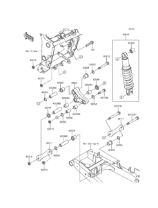 EX250 (ABS) サスペンション / ショックアブソーバ