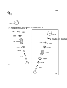 ZX1000 Клапана