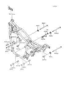VN750 Рама ,крепежные детали