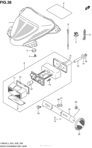 VZ800 Задний фонарь