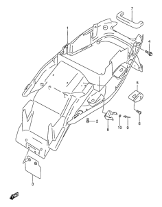 GSF400 Заднее крыло