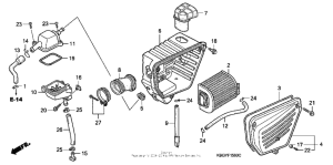 CB250 Воздушный фильтр