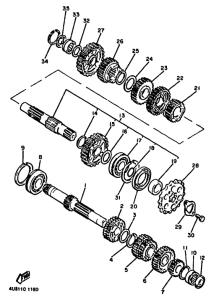 XJ600 Трансмиссия