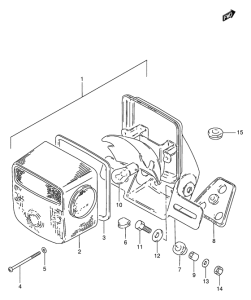 GN250 Задний комбинированный сигнал