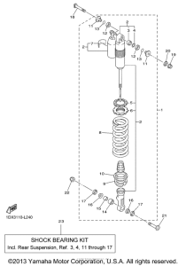 WR450FB Задняя подвеска