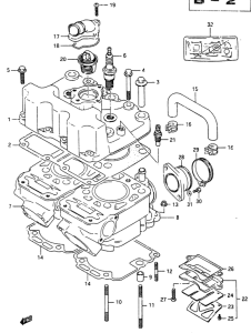 RG250 Головка цилиндров