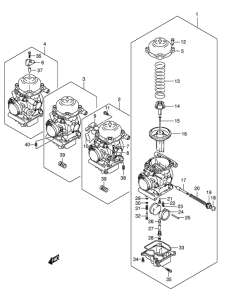 GSF650 (ABS) Carburetor assy