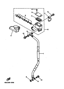 YZ80 YZ80F Передний тормозной цилиндр