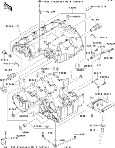 ZR1000 Картер двигателя