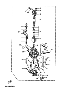 DT125RE Carburetor assy