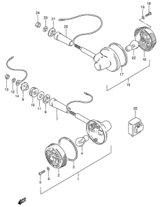 GN125 Поворотники