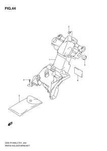 GSX-R1000 Parts holder bracket