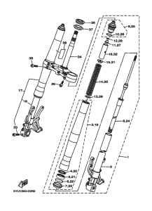 MT01 Вилка передней оси