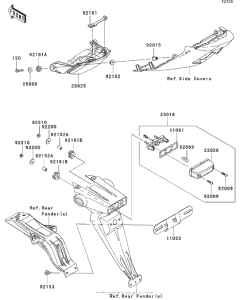 ZX600 Фонарь