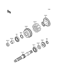 ZR750 Secondary shaft