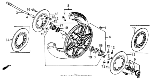 CB650SC Переднее колесо