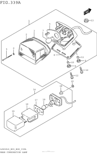 LS650 Задний фонарь