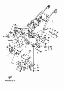 TTR125LWE Рама