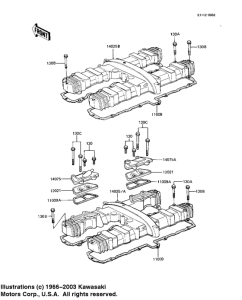 KZ1000 Крышка головки цилиндров
